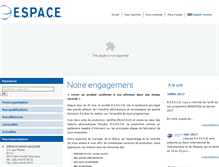 Tablet Screenshot of espace-sa.fr